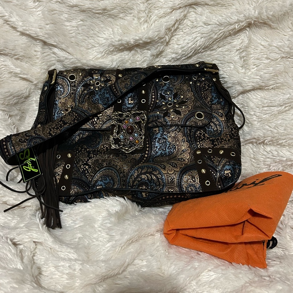 Sharif Paisley Handbag
